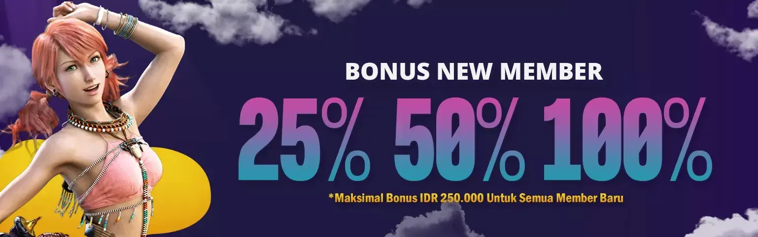 BONUS MEMBER BARU HINGGA 100